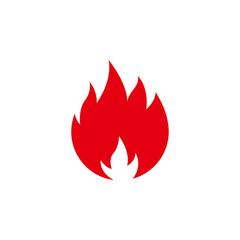 Fire flame logo icon template vector illustration