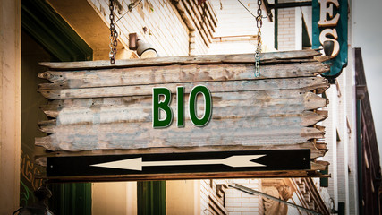 Street Sign to Bio