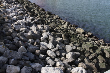 rocks and water