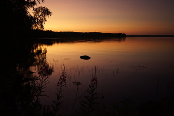 Beautiful sunset scenery