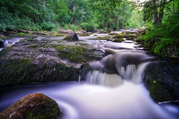beautiful streaming river scenery