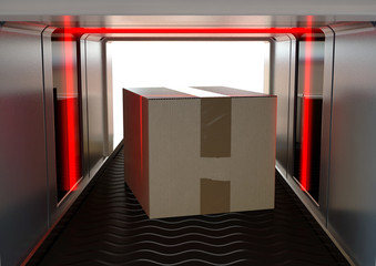 Baggage Scanner And Boxes