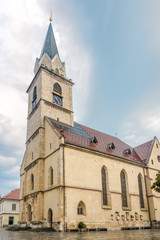 Fototapeta na wymiar View at the Church of Saint Cantianus in Town Kranj - Slovenia