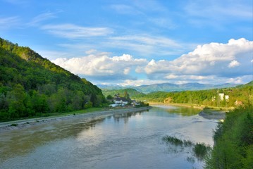 Fototapeta premium Olt valley in Romania