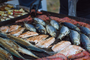 fresh fish at the market