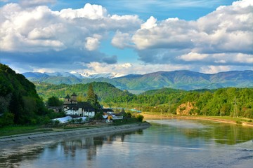 Fototapeta na wymiar Olt valley in Romania