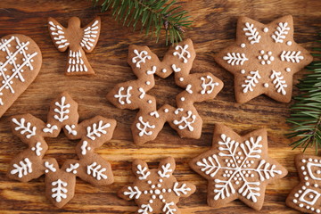 Gingerbread cookies.