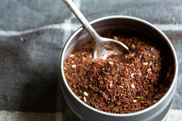 Za'atar or zaatar, Middle Eastern spice mixture