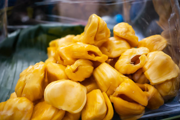 Fresh Jackfruit pulp in the market