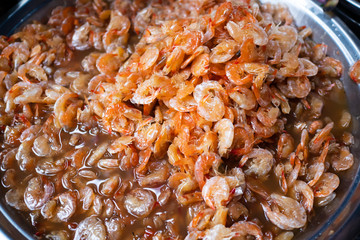 Sweet shrimp, Thai street food