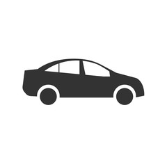 Fototapeta premium Car icon black on white background.vector Illustration. symbol. logo graphic