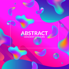 Fototapeta premium Modern covers design, futuristic design, Template with glowing particles liquid dynamic flow for landing page, ui, ux, cover book, banner, social media concept