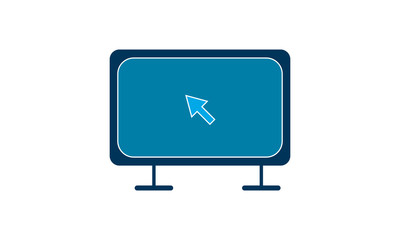 Computer vector icon.Simple flat symbol. Perfect  pictogram illustration on white background.