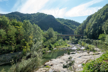 The ter route through the interior of Girona