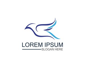 Bird logo template design vector, concept creative icon