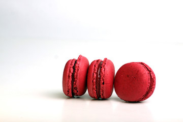 macaroons isolated on white background