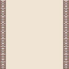 Seamless pearl background with vertical borders. Vector template for wedding invitation, greeting card and any design decoration.