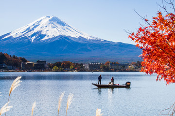 Autumn Season and Mountain Fuji 