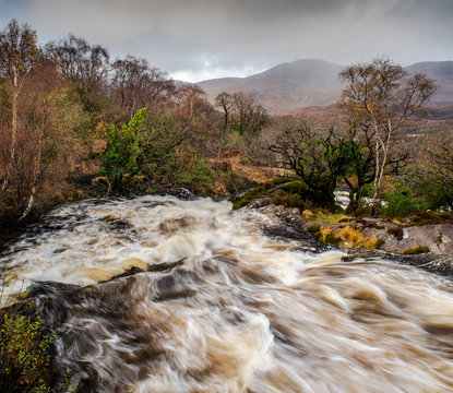 River in spate, Killarney National Park, County Kerry, Munster, Republic of Ireland