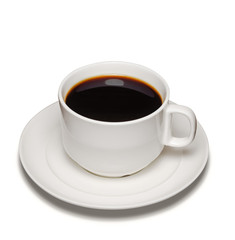 Coffee cup on white background.