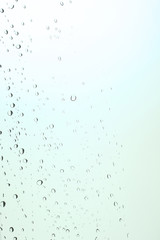 water drops on glass with copy space for your tex