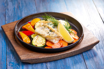 fish with vegetables