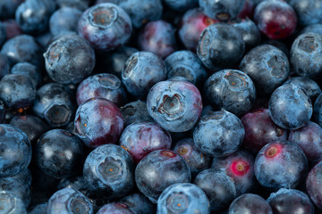 fresh ripe blueberries background