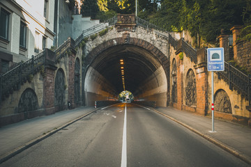 tunnel, street in a city - urban environment