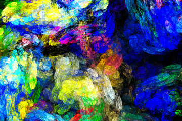 Obraz na płótnie Canvas 3D Abstract fractal background.