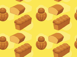 Bread Kind Brioche Seamless Background Wallpaper