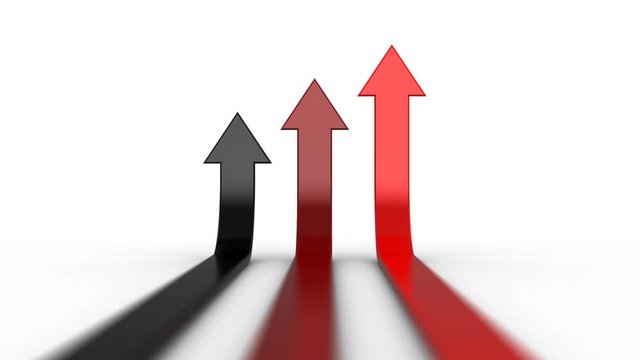 Three Arrows Moving Up