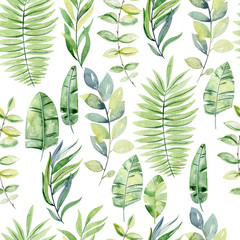 Tropical seamless pattern