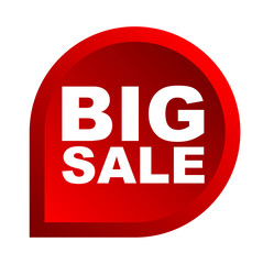 red vector banner big sale