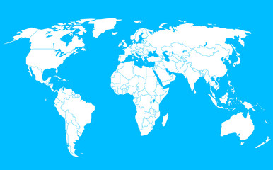 Fototapeta na wymiar World map infographic template. Layered template