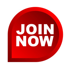 red vector banner join now