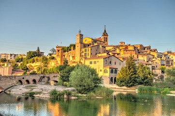 Fototapeta na wymiar Gironella, Catalonia, HDR image