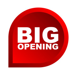 red vector banner big opening