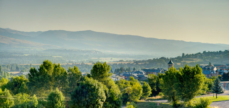 Cerdanya landscape, Catalonia, HDR image