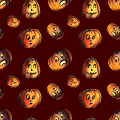 Halloween pumpkins pattern