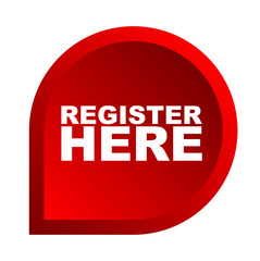 red vector banner register here