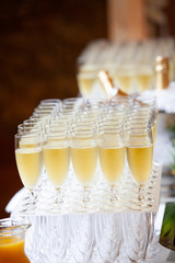 vin d'honneur table des aliments