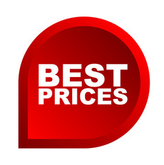 red vector banner best prices
