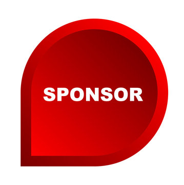 red vector banner sponsor