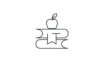 Back to school icon concept vector illustration.