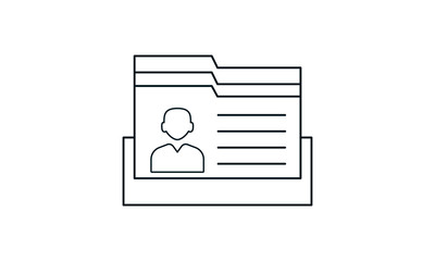  Student Profile vector icon. Illustration isolated vector sign symbol