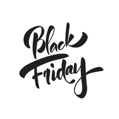 Black friday. Vector calligraphy phrase