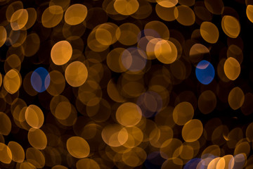 Fabulous bokeh of gold circles that fill the entire field of the frame.