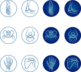 Orthopedics icon set