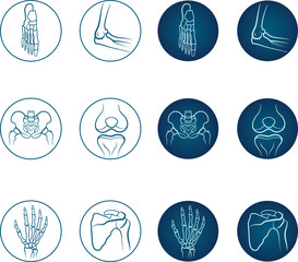Orthopedics icon set