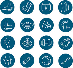 orthopedic, icon, healthcare, joint, treatment, knee, icons, shoulder, aid, anatomy, back, background, body, bone, care, hospital, diabetes, elbow, eye, surgeon, foot, hand, clinical, hip, health, hum